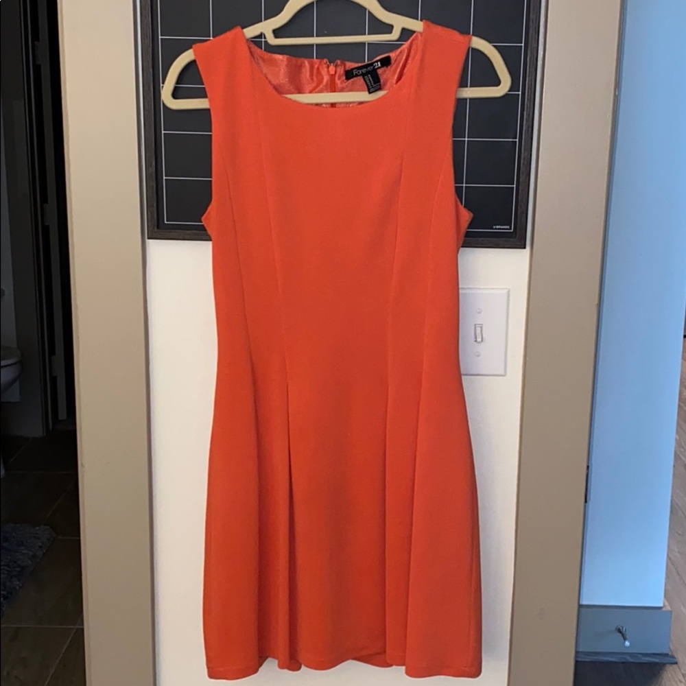 Peach colored dress